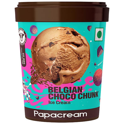 Belgian Choco Chunk Ice Cream - Papacream