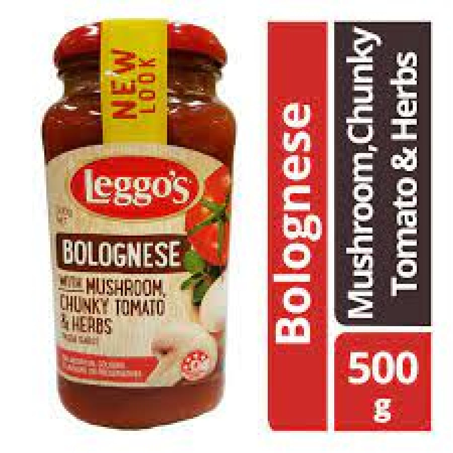 Bolognese with Mushroom Chunky Tomato & Herbs - Leggo’s