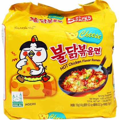 Cheese Hot Chicken Instant Noodles - Samyang Ramen