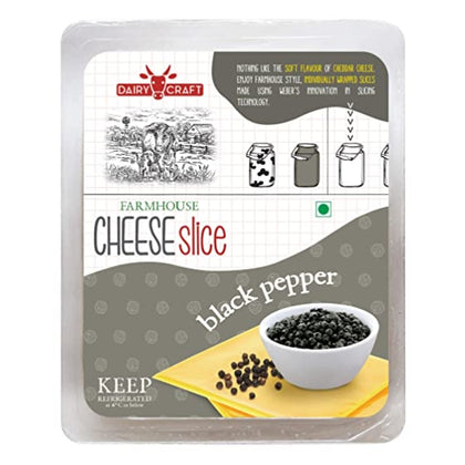 Cheese Slice (Black Pepper) - Dairy Craft