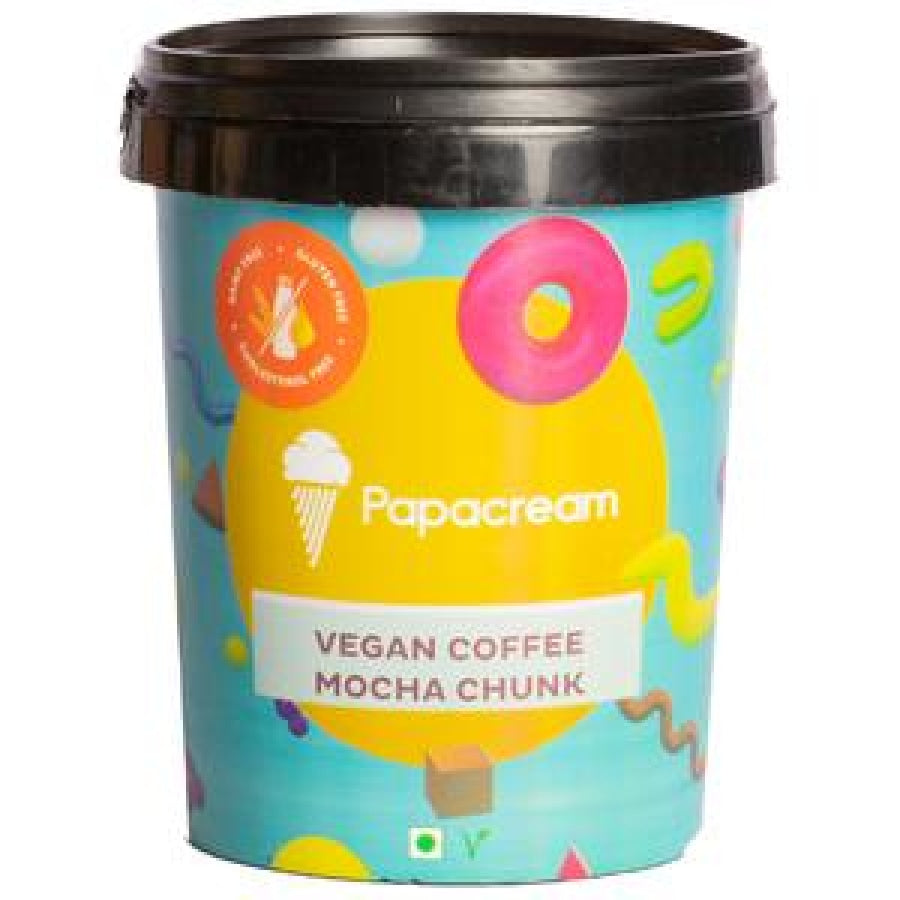 Coffee Mocha Chunk Ice Cream (Vegan) - Papacream