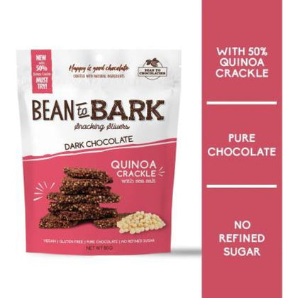 Dark Chocolate Quinoa Crackle with Sea Salt - Pink Harvest