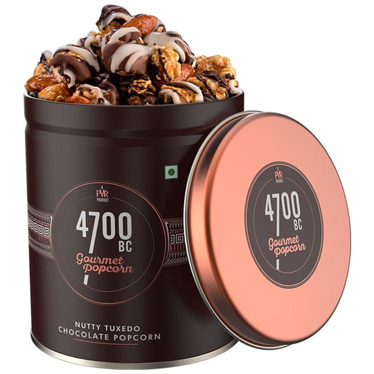Gourmet Popcorn, Nutty Tuxedo Chocolate Mini Tin - 4700BC