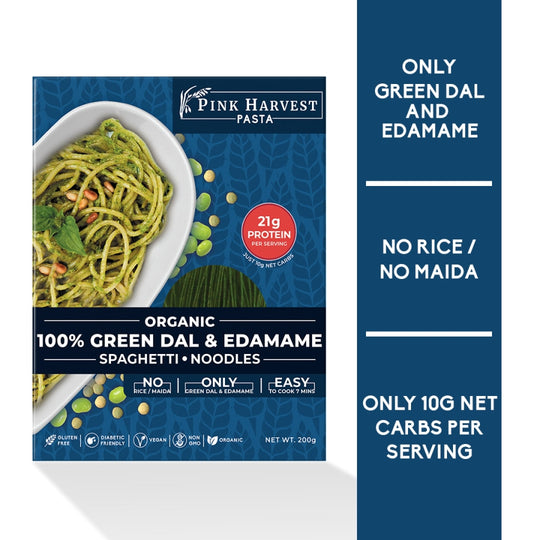 Green Dal & Edamame Spaghetti - Pink Harvest