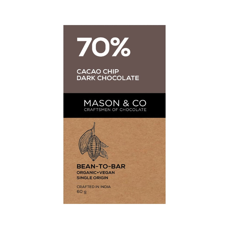 Mason & Co 70% Cacao Chip Dark Chocolate