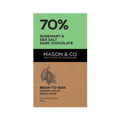 Mason & Co 70% Rosemary Sea Salt Dark Chocolate