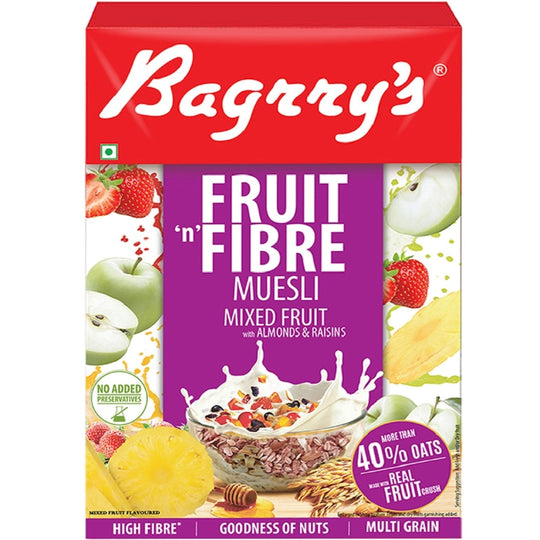 Mixed Fruit & Fibre Muesli - Bagrry's