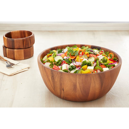 Naturally Yours Serveware - Wood Salad Bowl