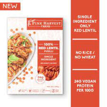 Red Lentil Fusilli - Pink Harvest