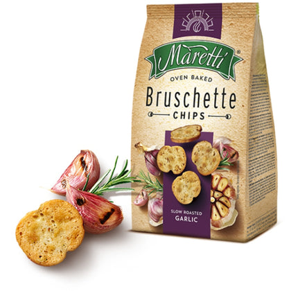 Slow Roasted Garlic Chips - Maretti Bruschette