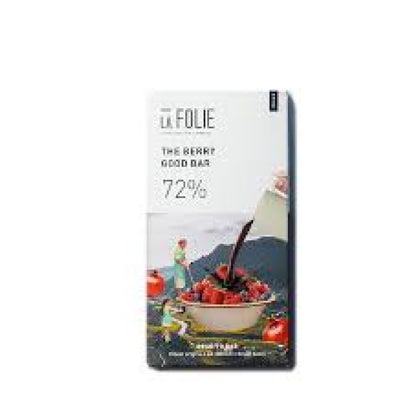 The Berry Good Bar 72% (Vegan) - La Folie