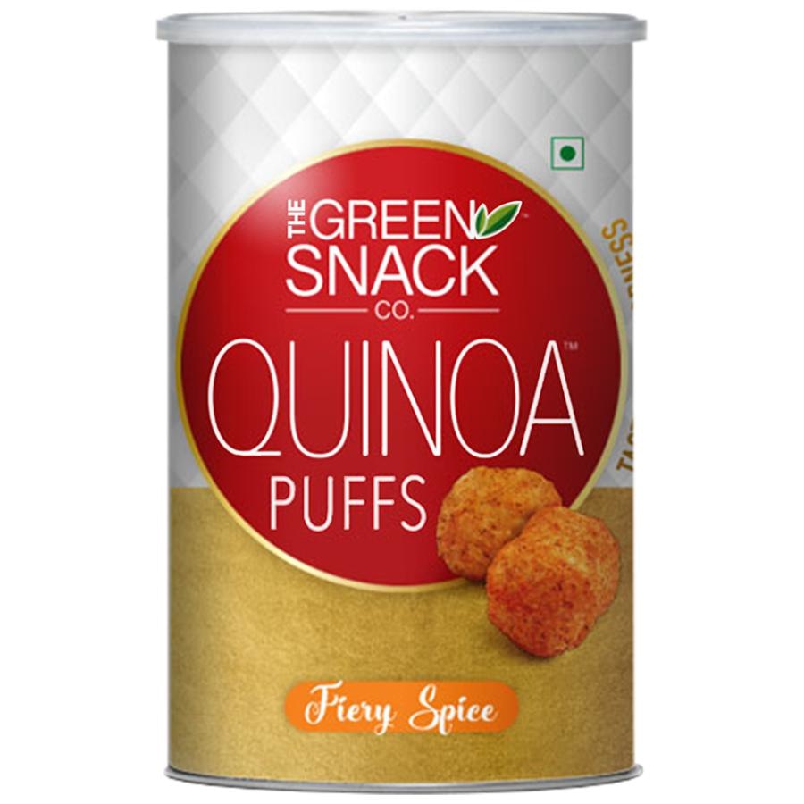 The Green Snack Co. Quinoa Puffs - Fiery Spice