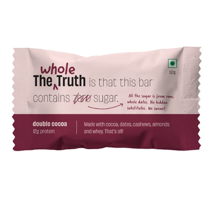 The Whole Truth - Protein Bar (Double Cocoa) No Added Sugar