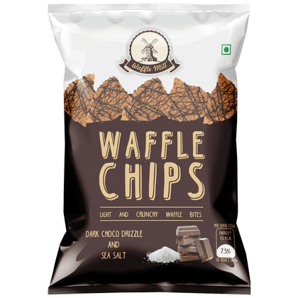 Waffle Chips (Dark Choco Drizzle and Sea Salt)