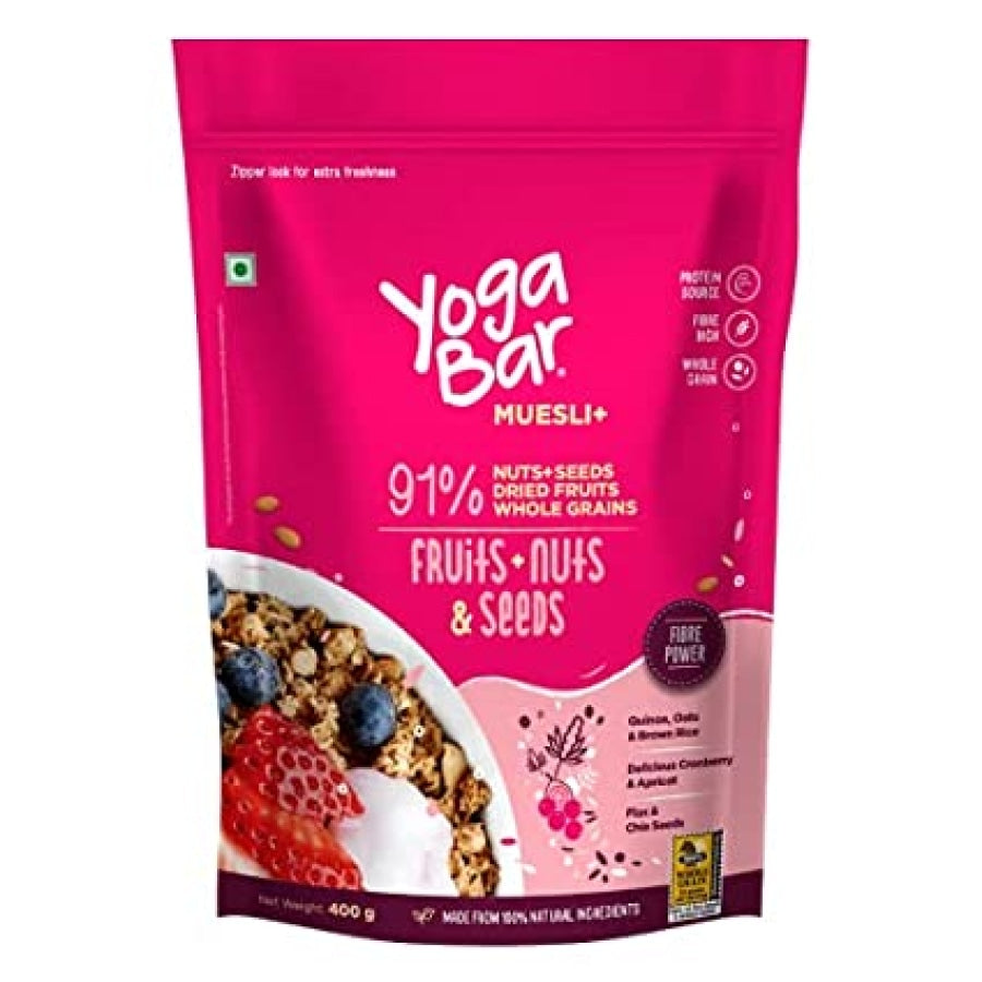 Yoga Bar - Muesli + (91% Fruits Nuts & Seeds)