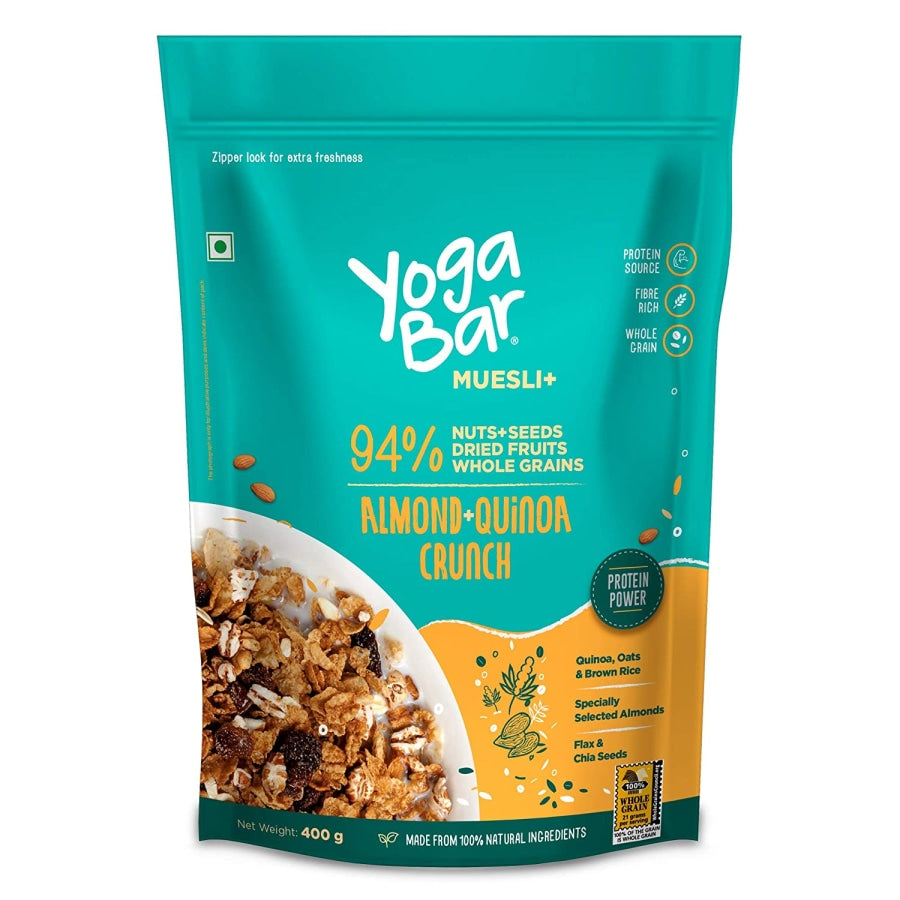 Yoga Bar - Muesli + (94% Almond & Quinoa Crunch)