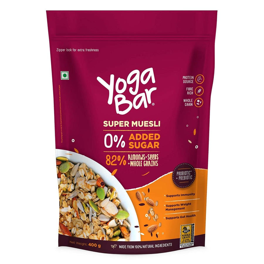 Yoga Bar - Super Muesli (82% Almond Seeds & Whole Grains) 0%